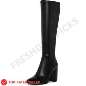 Brand New SOVANYOU Boots 6.5 Black Tall Knee High